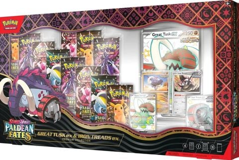 Pokémon TCG: Scarlet & Violet - Paldean Fates: Great Tusk ex & Iron Treads ex Premium Collection