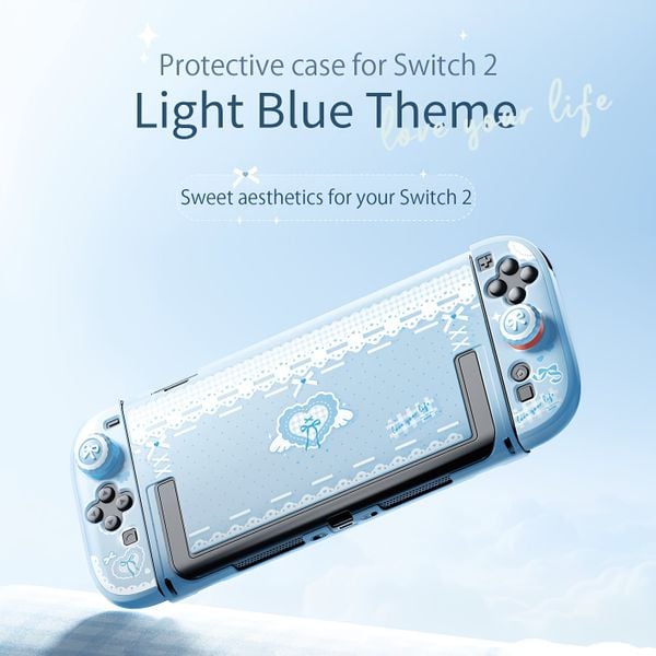 IINE Protective Case Light Blue Theme cho Switch 2 - L1263