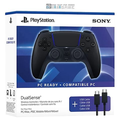 DualSense Wireless Controller Midnight Black + Cáp USB cho PC/PS5