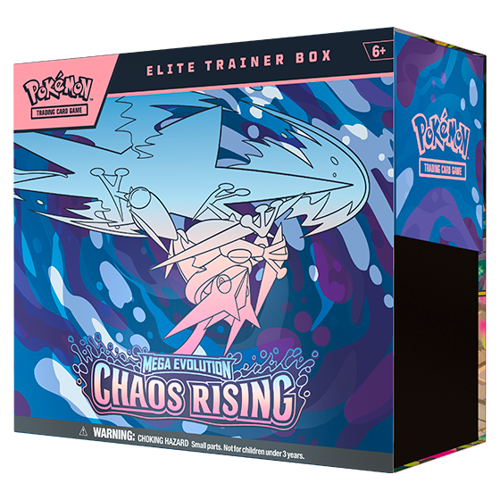 Thẻ bài Pokémon TCG: Mega Evolution Chaos Rising ME04 - Elite Trainer Box