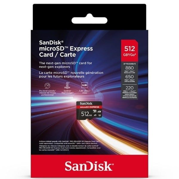 Thẻ nhớ Sandisk microSD Express Card 512GB for Nintendo Switch 2