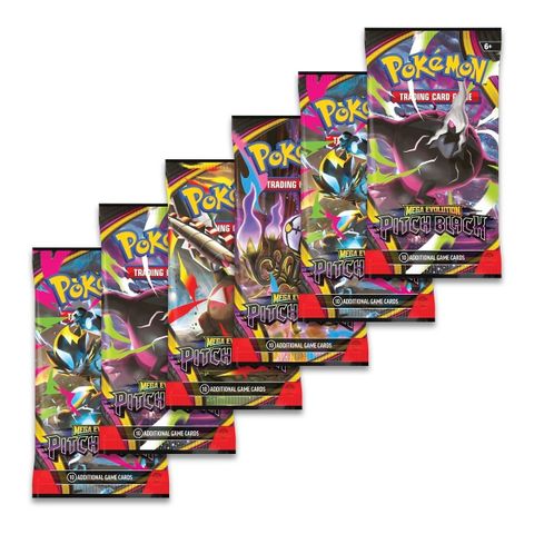 Thẻ bài Pokémon TCG: Mega Evolution Pitch Black ME05 - Booster Bundle (6 Packs)