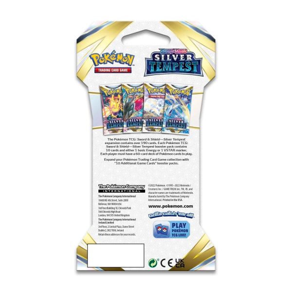 Pokémon TCG: Sword & Shield Silver Tempest Sleeved Booster Pack