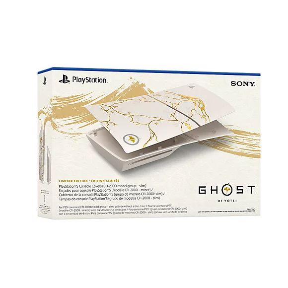 PS5 Slim Covers - Ghost of Yotei Gold Limited Edition