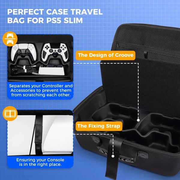 Vali chống sốc cao cấp IINE cho PS5 Slim