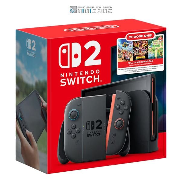 Máy Nintendo Switch 2 Gray Joycon + Game Bundle