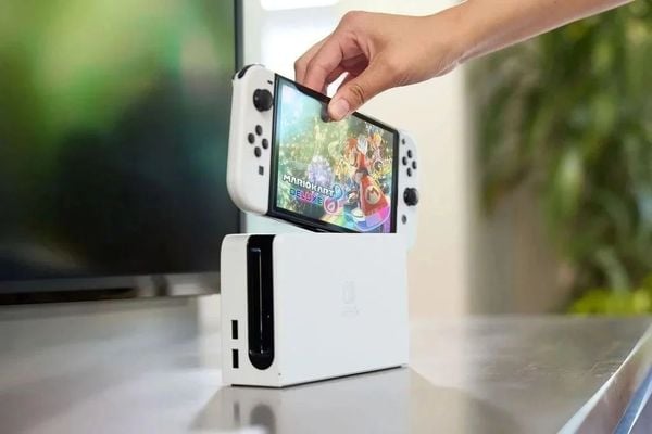 Máy Nintendo Switch Oled Model White - Like New 98%