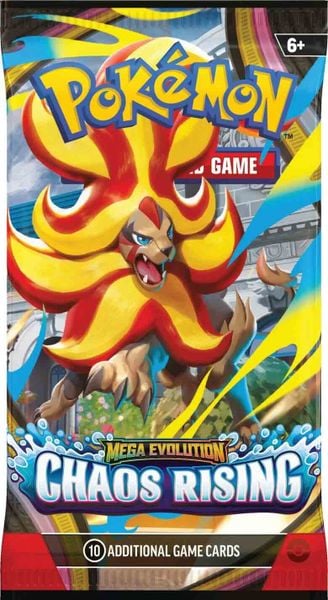 Thẻ bài Pokémon TCG: Mega Evolution Chaos Rising ME04 Booster Pack