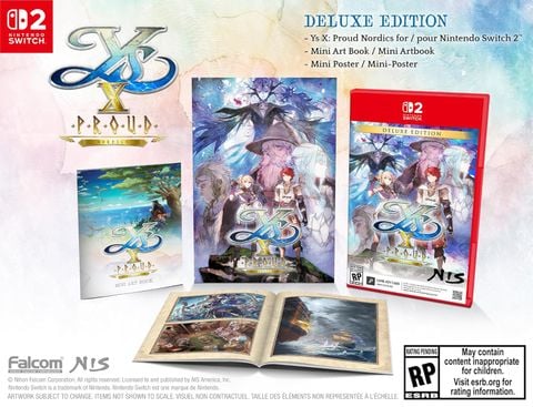Ys X: Proud Nordics: Deluxe Edition - Game Key Card Switch 2