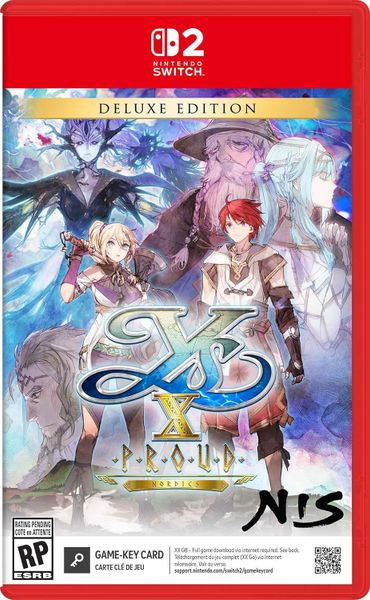 Ys X: Proud Nordics: Deluxe Edition - Game Key Card Switch 2