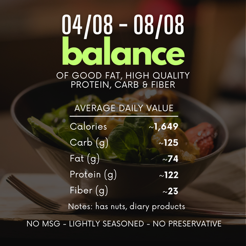  1-TUẦN CÂN BẰNG 04/08-08/08 (1-week balance menu) 