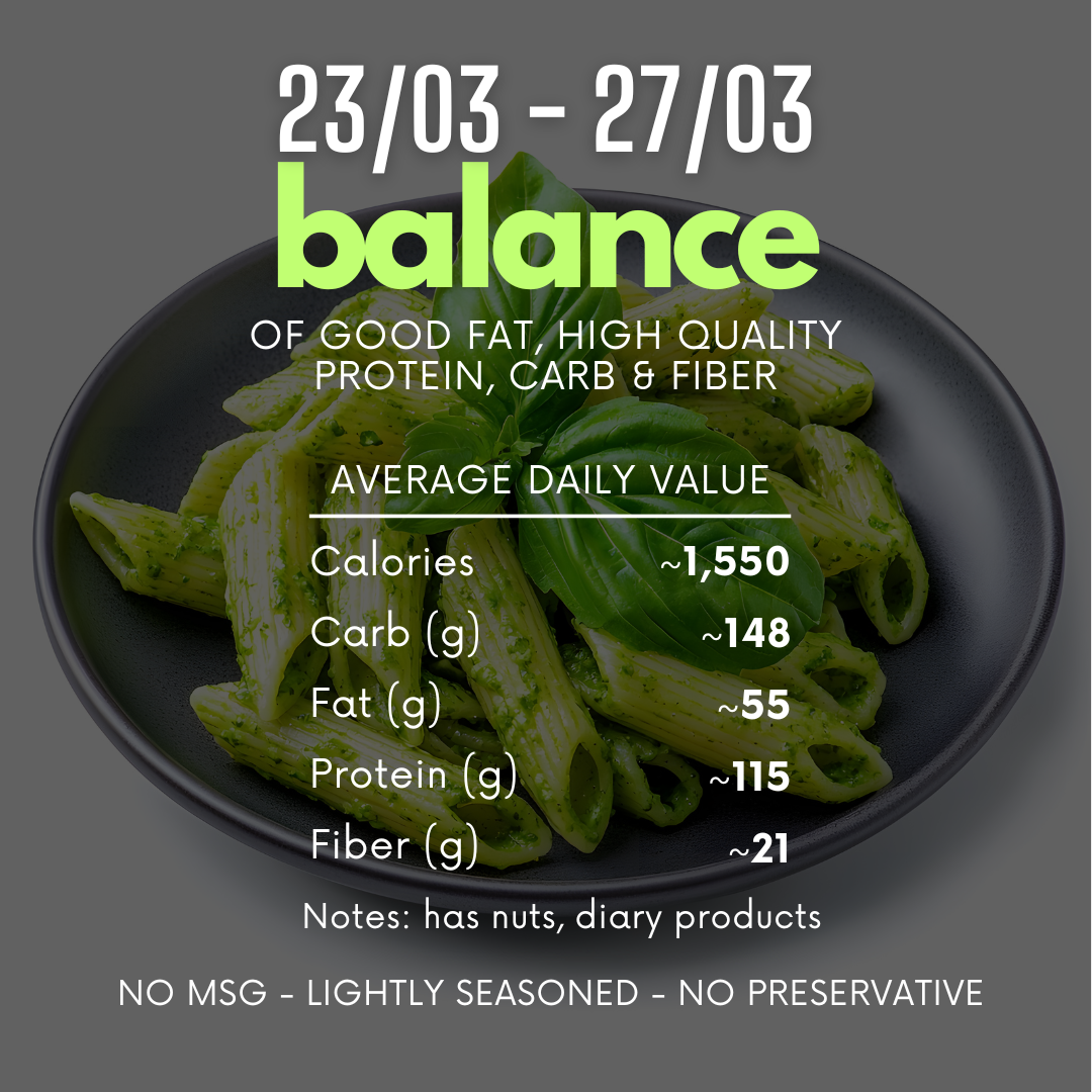  (A) 1-TUẦN CÂN BẰNG 23/03-27/03 (1-week balance menu) 