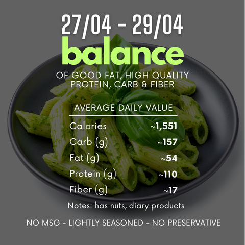  (A) 1-TUẦN CÂN BẰNG 27/04-29/04 (3-day balance menu) 