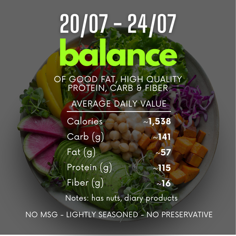  (D) 1-TUẦN CÂN BẰNG 20/07-24/07 (1-week balance menu) 