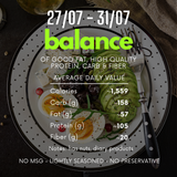  (B) 5-NGÀY CÂN BẰNG 27/07-31/07 (5-day balance menu) 