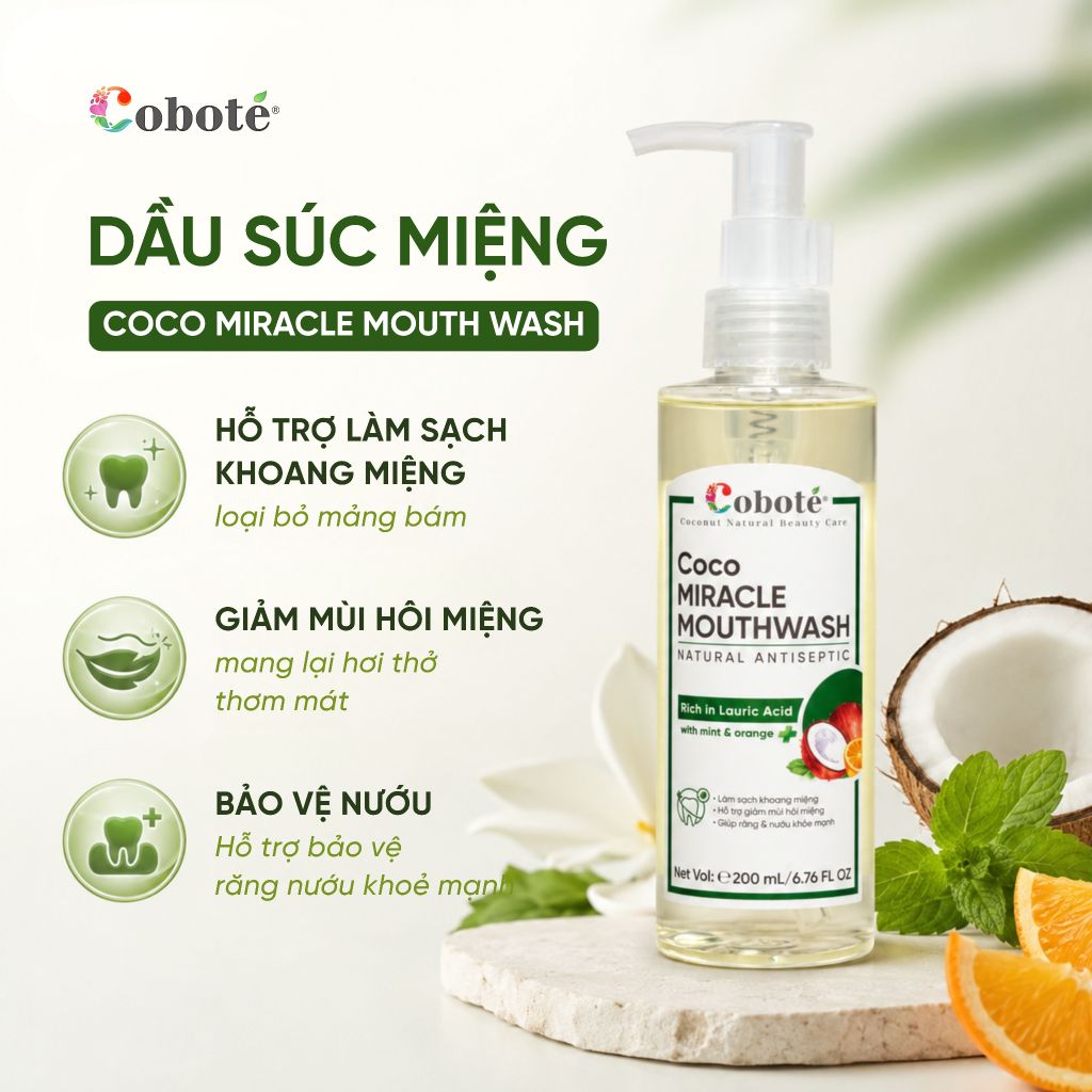 Combo Chăm Sóc Răng Miệng Coboté - Coco Miracle Oral Care (Hộp Quà Tặng)