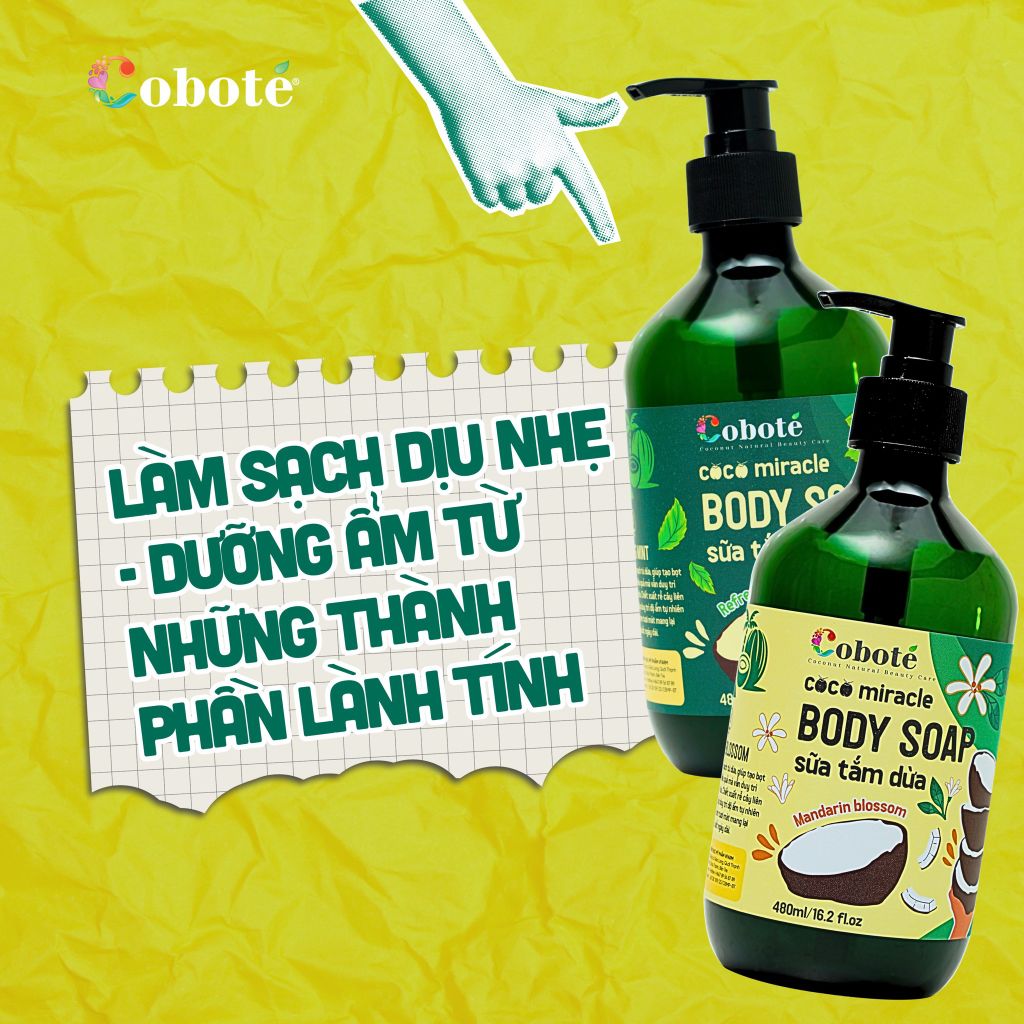 Sữa tắm dừa - Coco Miracle Body Soap 40ml/480ml