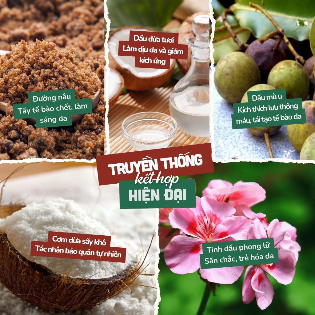 Tẩy tế bào chết da mặt - đường nâu | Facial Scrub Paste