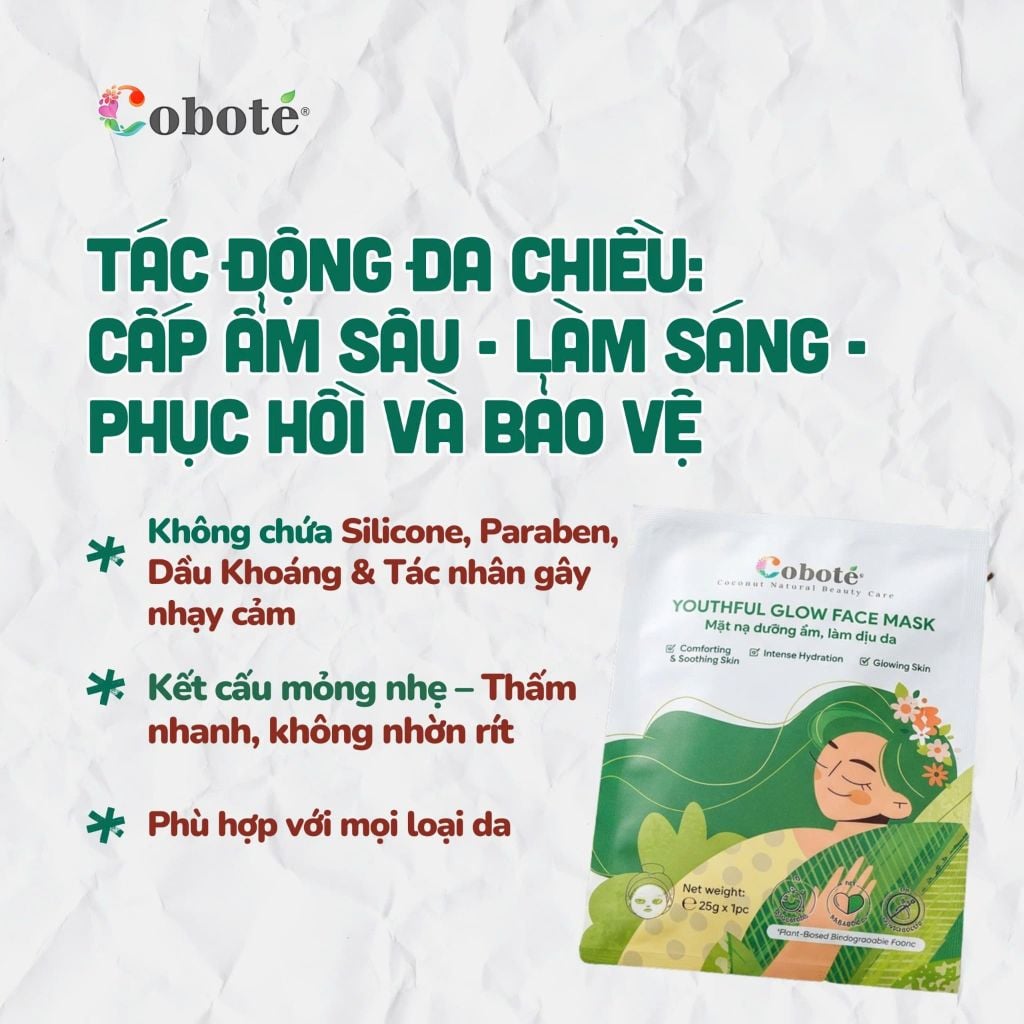 Mặt Nạ Dừa - YOUTHFUL GLOW FACE MASK