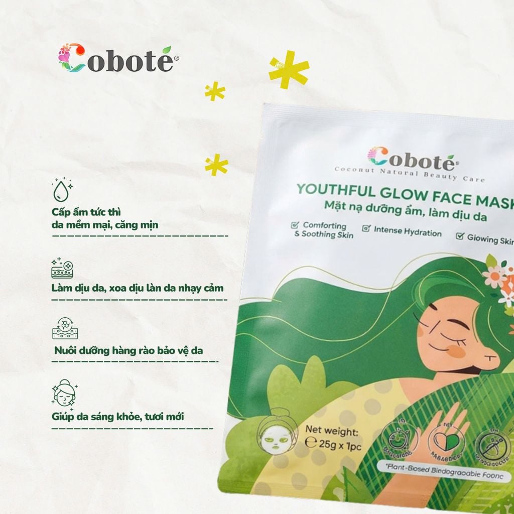 Mặt Nạ Dừa - YOUTHFUL GLOW FACE MASK