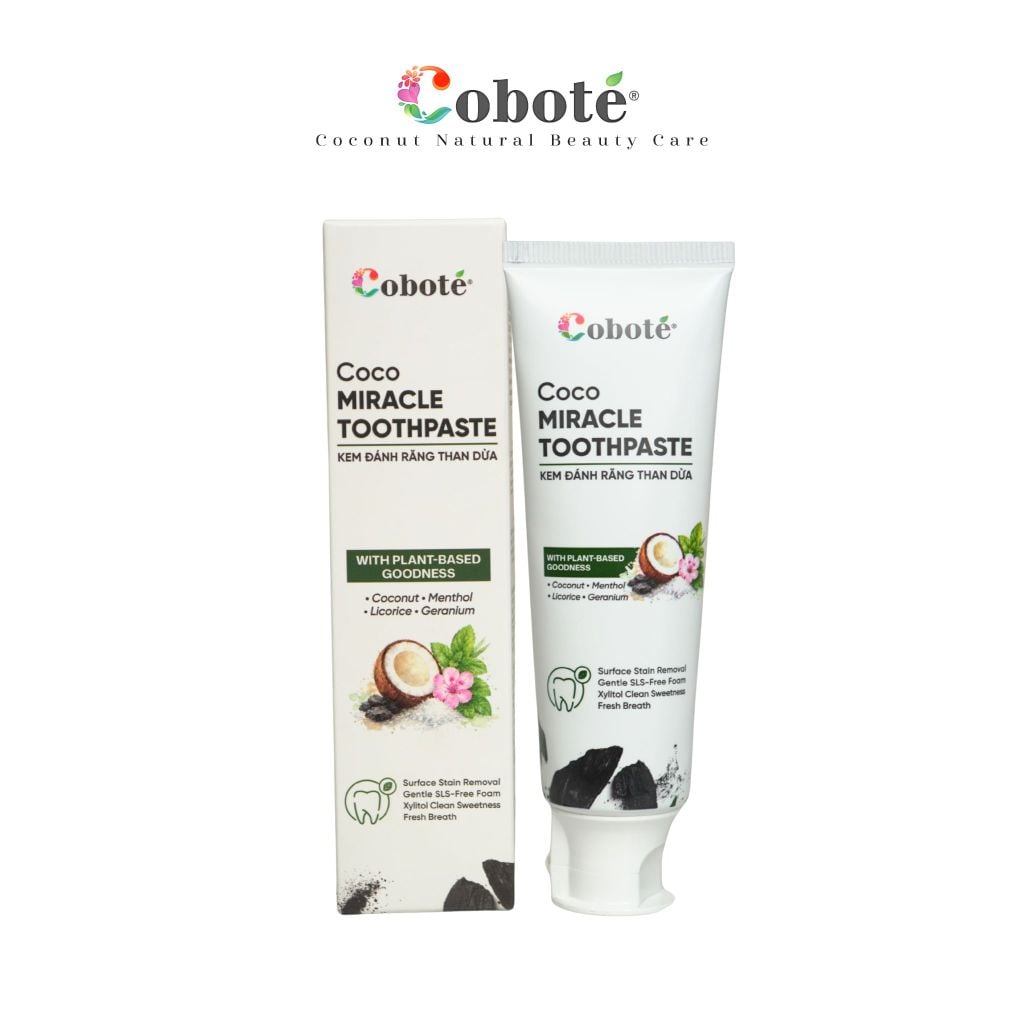 Kem Đánh Răng Than Dừa - Coco Miracle Toothpaste