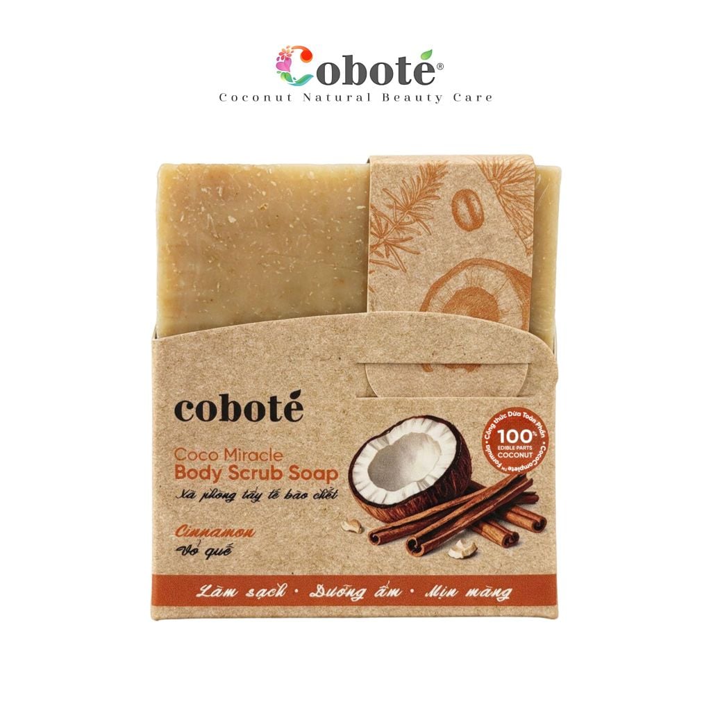 Xà Phòng Tẩy Tế Bào Chết 120gr -  Coco Miracle Body Scrub Soap