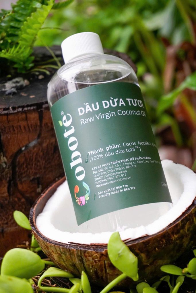 DẦU DỪA TƯƠI Coboté - 100% CƠM DỪA TƯƠI 500 ML