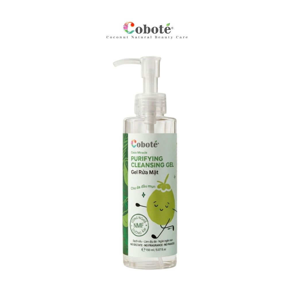 Gel Rửa Mặt Da Dầu Mụn - Coco Miracle Purifying Cleansing Gel  (Phiên Bản Cải Tiến)