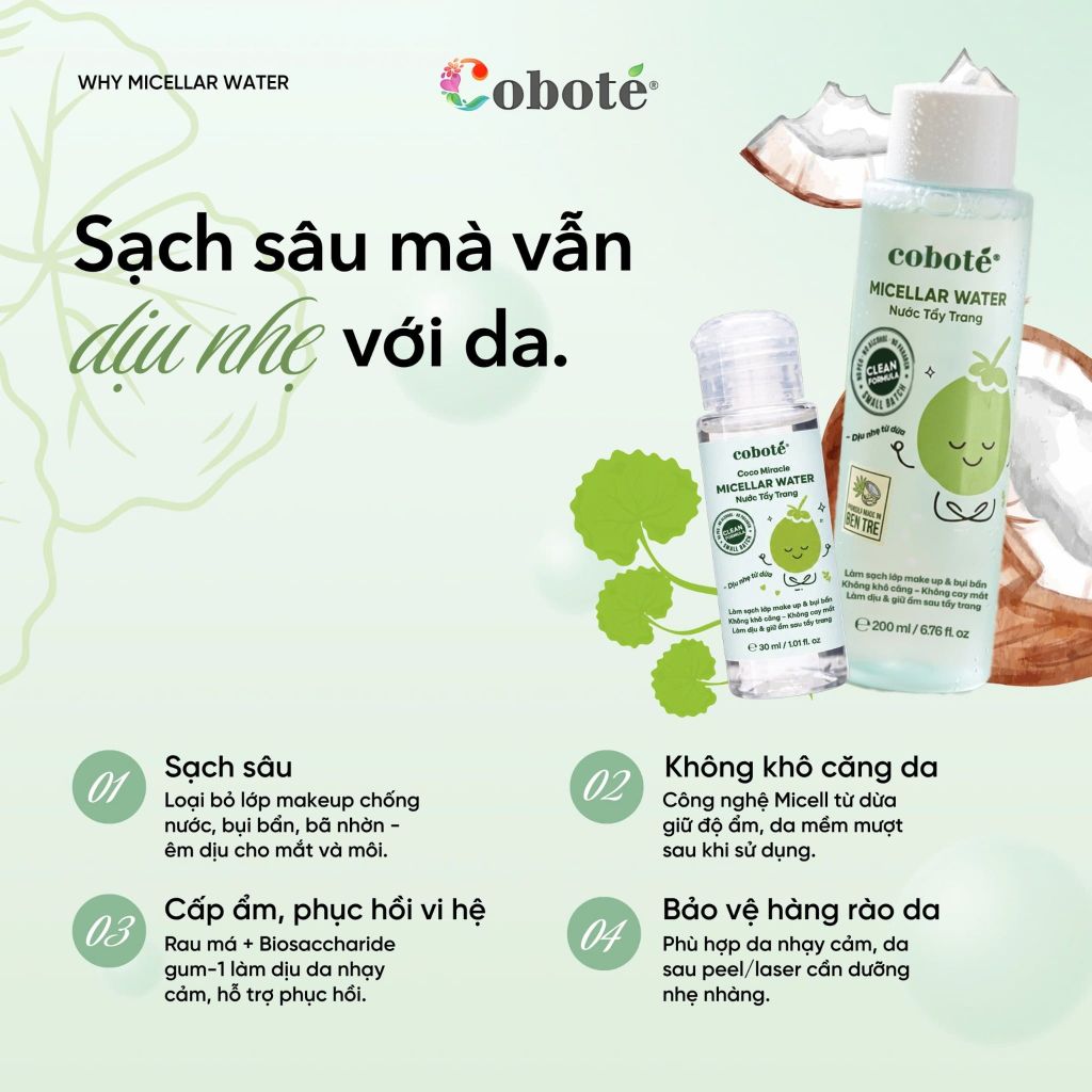 NƯỚC TẨY TRANG -  Coco Miracle Micellar Water