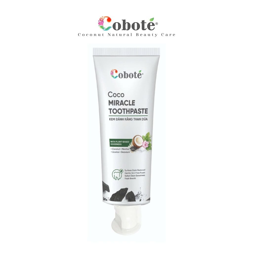 Kem Đánh Răng Than Dừa - Coco Miracle Toothpaste
