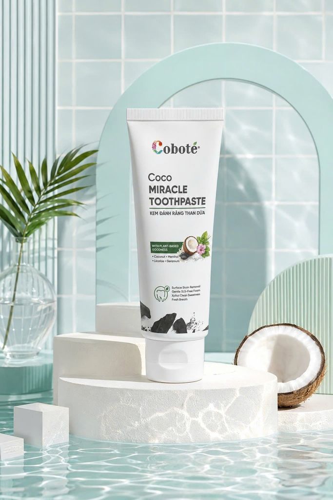 Kem Đánh Răng Than Dừa - Coco Miracle Toothpaste