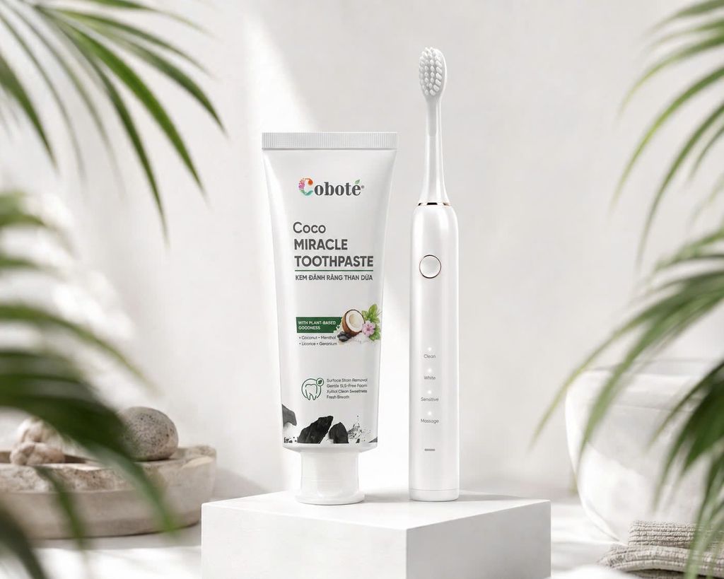 Kem Đánh Răng Than Dừa - Coco Miracle Toothpaste