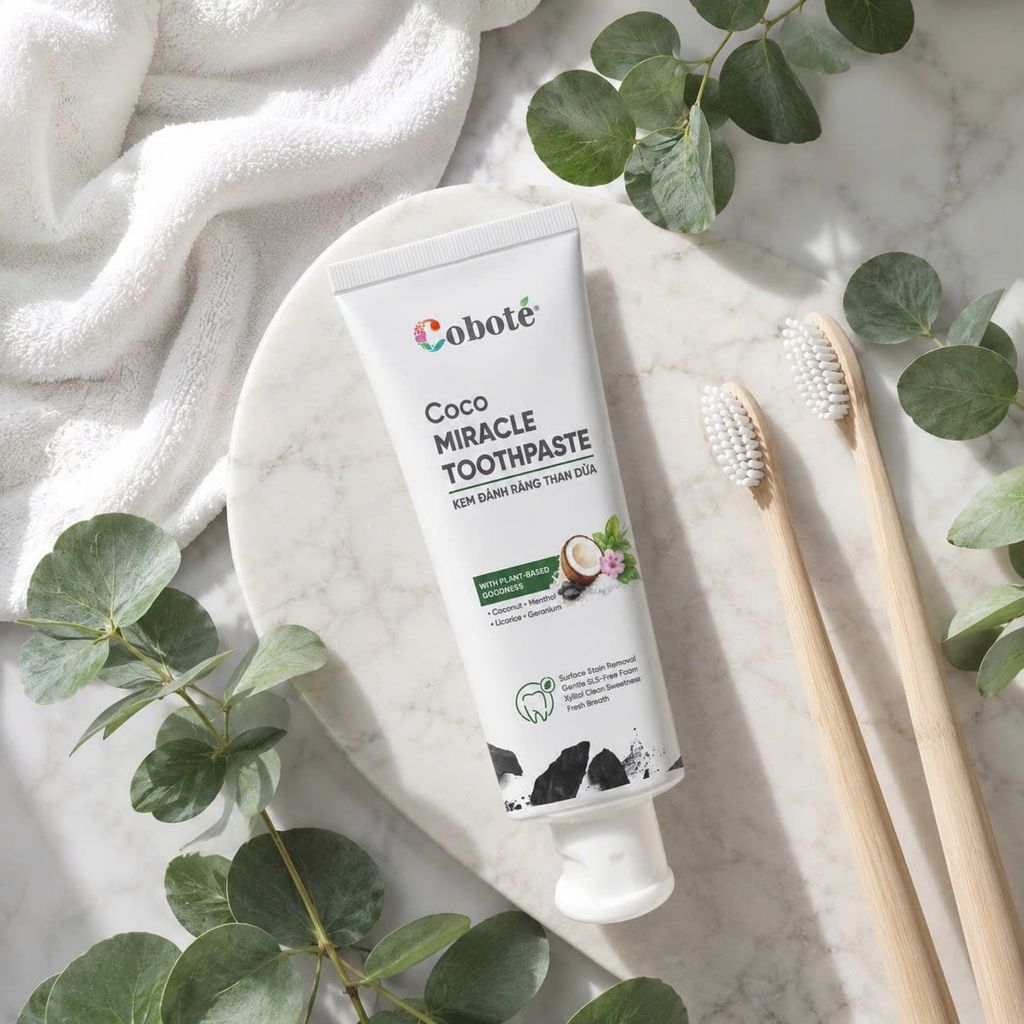 Kem Đánh Răng Than Dừa - Coco Miracle Toothpaste