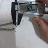 Móc khóa an toàn sắt xi kẽm trắng xanh M6 - AH0006