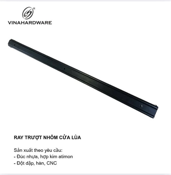 Khuôn ray trượt nhôm cửa lùa Vinahardware - VNH7811B02RK