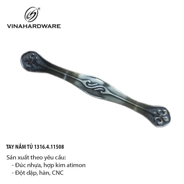 Tay nắm cửa tủ, màu rêu Vinahardware - HD1105R128