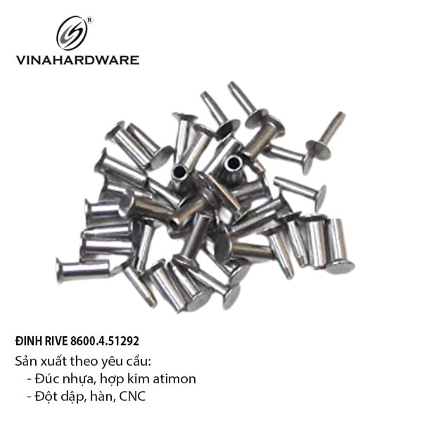 Đinh rive Vinahardware, màu nikel -RN512NK