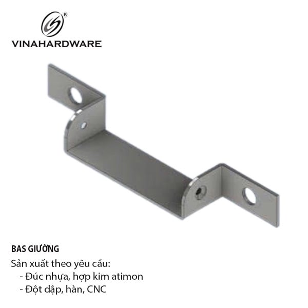 Pat ( Bas) giường sắt, màu đen ED - BB1068
