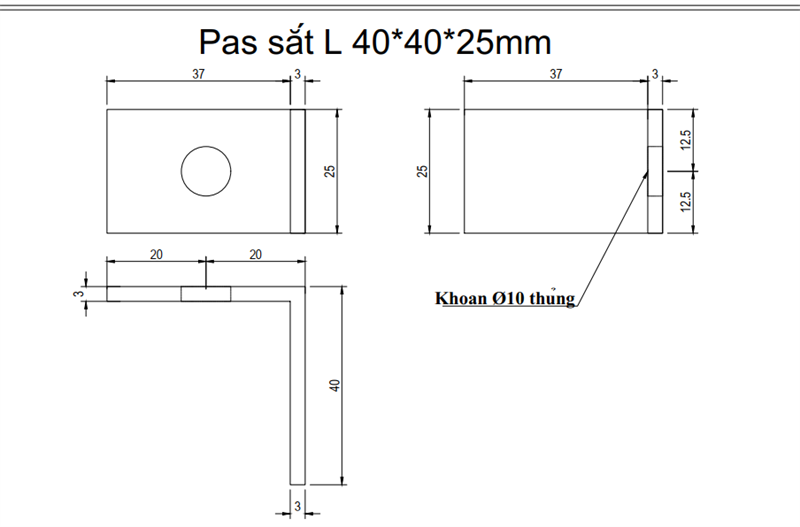 Pat ( Bas) sắt L (40x40x25)mm (không sơn) - HDBF535 - VNH29233845