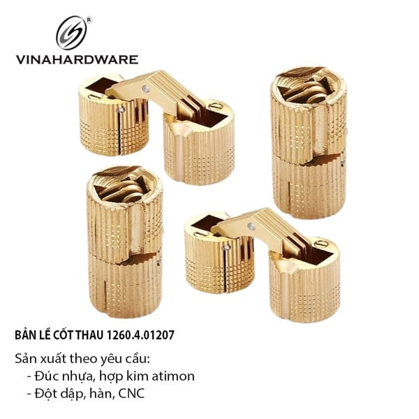 Bản lề cốt thau Vinahardware - H01022TT
