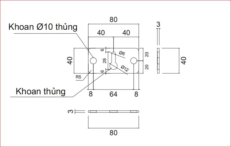 Pat ( Bas) treo 80x40x3 - VNH286052