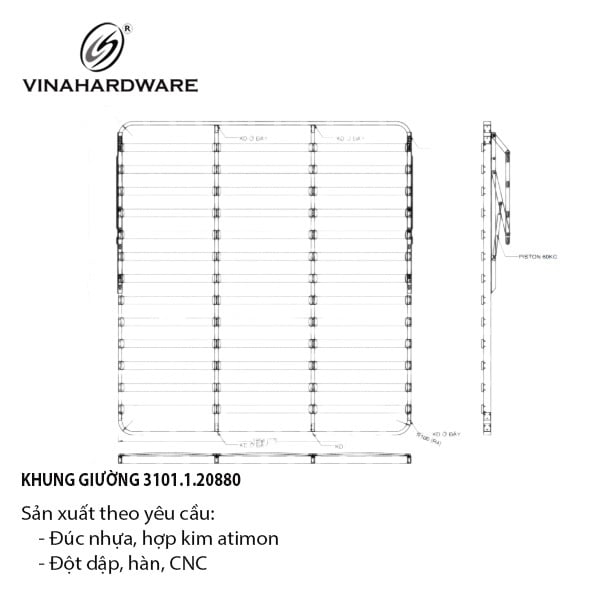 Khung giường Vinahardware - VNH20880