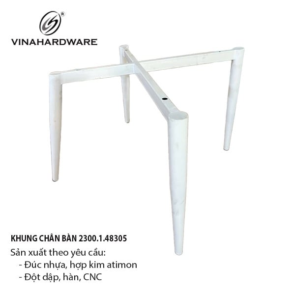 Khung chân ghế sơn trắng bóng Vinahardware - VNH480300410W