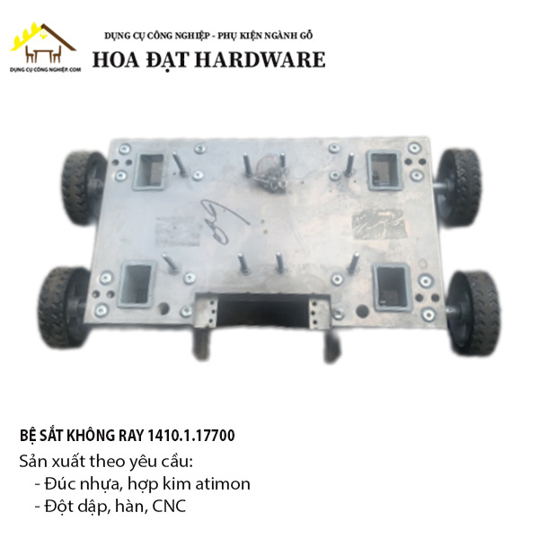 Bệ sắt không ray cho motor cổng lùa - BKR12450