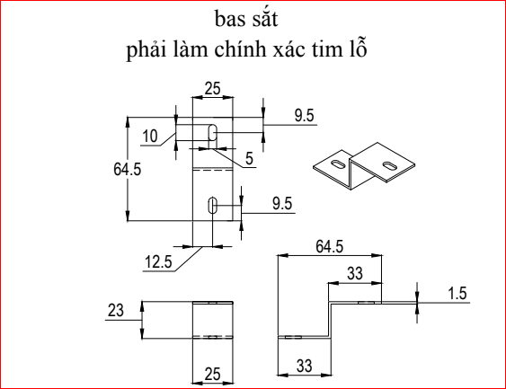 Pat ( Bas) sắt màu trắng bóng chữ Z 64.5x25x1.5-VNH028446