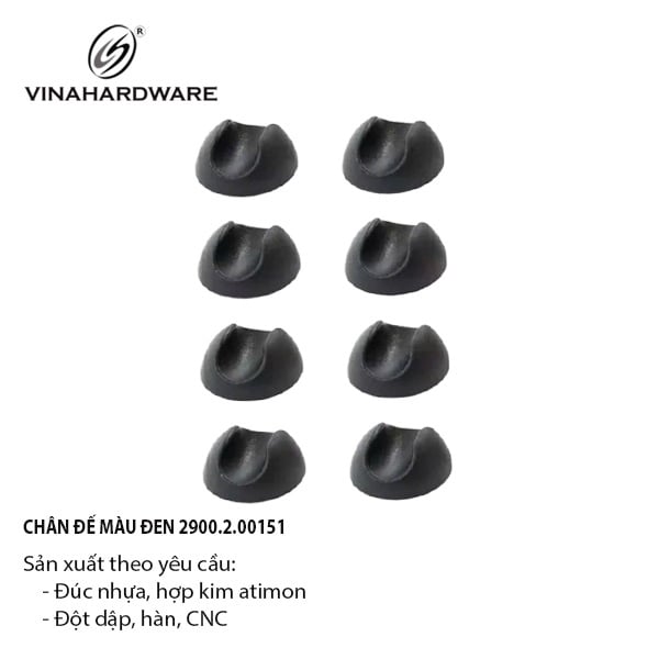Đế nhựa cho chân nan Vinahardware, màu đen - 2900.2.00151