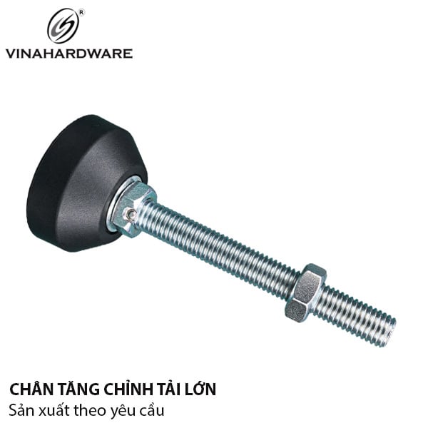 Chân tăng chỉnh đế cao su tải nặng