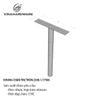 Khung chân trụ tròn Vinahardware, sơn đen - VNH4007575B