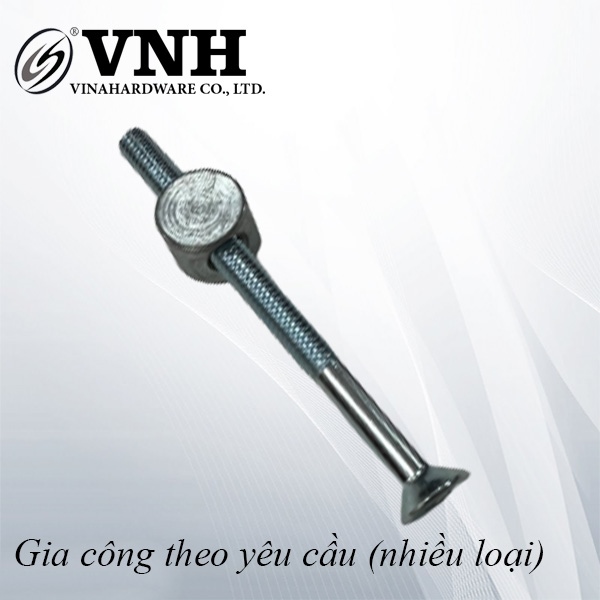 Bộ ốc liên kết (Tán ngang HDSB304 + Bulong đầu côn) Vinahardware - HDSB522 - VNH613690ZX