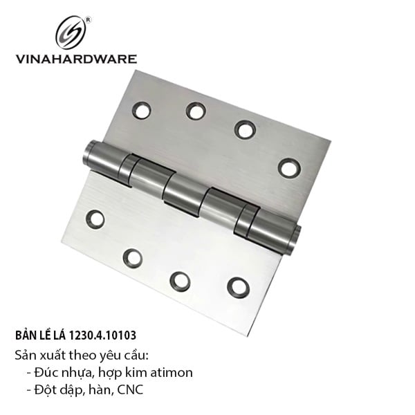 Bản lề lá inox 304 Vinahardware | Model: 1230.4.10103